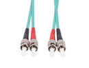 DYNAMIX 0.5M 50u ST/ST OM3 Fibre Lead (Duplex, Multimode) - Office Connect 2018