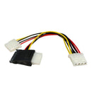 DYNAMIX Dual Port Serial ATA Power Splitter Cable, Converts - Office Connect 2018