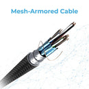 PROMATE USB-C To USB-C Thunderbolt 3 Mesh Armoured Cable. 100W Power - Office Connect 2018