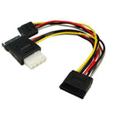 DYNAMIX Dual Port Serial ATA Power Splitter Cable, Splits 1x - Office Connect 2018
