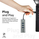 PROMATE Multi-Port Hub With Ethernet Port & USB-C Connector. - Office Connect 2018