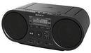Sony ZSPS50 CD Boombox with AM/FM Digital Radio Tuner and USB Playback - Office Connect