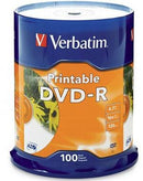 Verbatim DVD-R 4.7GB 16x White Printable 100 Pack on Spindle - Office Connect 2018