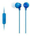 Sony MDREX15APLI In Ear Headphone w/Smart Phone Control Blue - Office Connect