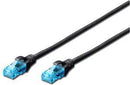 Digitus UTP CAT5e Patch Lead - 0.5M Black - Office Connect