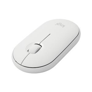 Logitech M350 Pebble USB Wireless/Bluetooth Mouse - White - Office Connect
