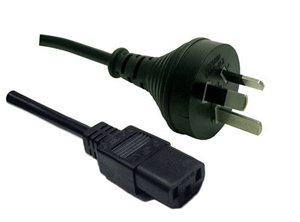 Power Cord 10A/250V IEC (F) to 3 Pin Power (M) 1.8m - Office Connect