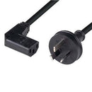 Power Cord - Right Angle 10A/250V IEC (F) to 3 Pin Power (M) 1.8m - Office Connect 2018