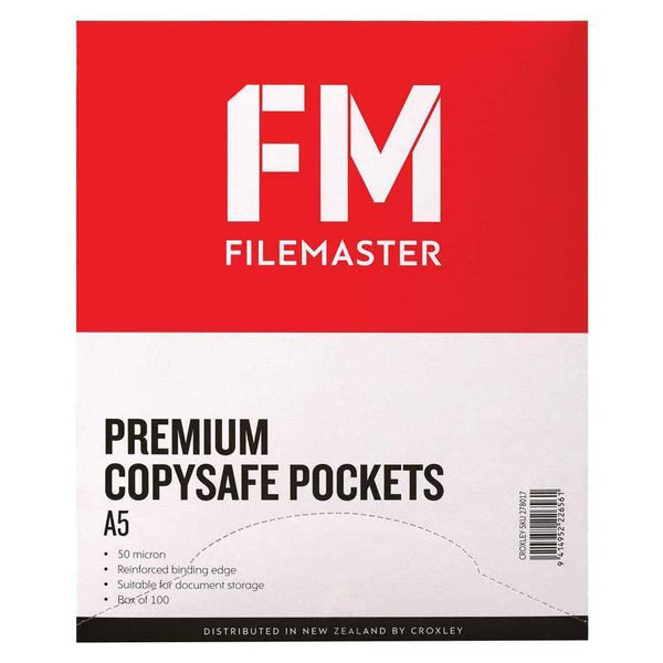 FM Pocket Copysafe A5 Premium Glass Clear 50um Box 100 - Office Connect