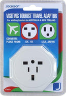 JACKSON Travel Adaptor, converts USA, UK & Japanese - Office Connect