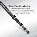 PROMATE Aluminium Travel Trip. 50~160cm Height adjustment. - Office Connect