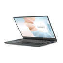 MSI Modern 15 39.6 cm (15.6") Notebook - AMD Ryzen 7 5700U - 8 GB Total RAM - 512 GB SSD - AMD Chip - Windows 11 Pro - Office Connect 2018