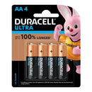 Duracell Ultra Alkaline AA Battery Pack of 4 - Office Connect