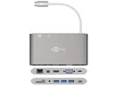 Goobay USB-C? All-in-1 Multiport Adapter aluminium silver - Office Connect 2018