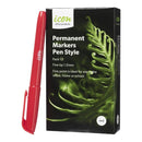 Icon Permanent Marker Pen Style Red - Office Connect