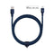 MOYORK CORD 2m Lightning to USB-A Nylon Cable- Midnight Blue - Office Connect