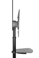 BRATECK 37"-70" Telescopic Height Adjustable Steel TV Cart With Crank - Office Connect 2018