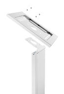 BRATECK Anti-Theft Free-Standing Tablet Display Kiosk For 12.9" IPad - Office Connect 2018
