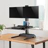 BRATECK Electric Sit-Stand Desk Converter With Dual Monitor Mount. - Office Connect 2018
