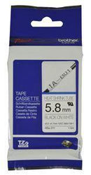 Brother HSe-211 5.8mm x 1.5m Black on White Heat Shrink Tape - Office Connect 2018