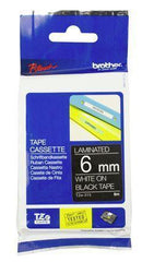Brother TZe-315 6mm x 8m White on Black Tape - Office Connect 2018