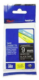 Brother TZe-325 9mm x 8m White on Black Tape - Office Connect 2018