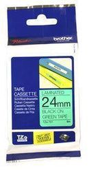 Brother TZe-751 24mm x 8m Black on Green Tape - Office Connect 2018