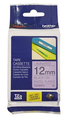 Brother TZe-MQF31 12mm x 4m Black on Pastel Purple Tape - Office Connect 2018