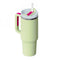 40 Oz Tumbler With Handle Straw Insulated, Stainless Steel Spill Proof Vacuum Coffee Cup Tumbler With Lid Tapered Mug Gifts For Valentine Lover Suitable For Car Gym Office Travel - Office Connect 2018