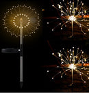New Ground Plug Solar Fireworks Light LED Light String Copper Wire Outdoor Garden Decoration Star Lights Christmas Lights - Office Connect 2018