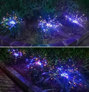 New Ground Plug Solar Fireworks Light LED Light String Copper Wire Outdoor Garden Decoration Star Lights Christmas Lights - Office Connect 2018