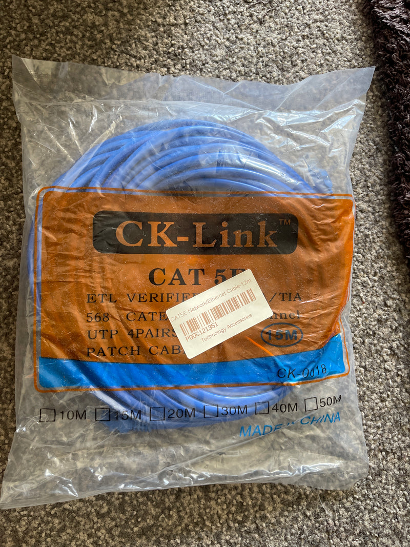 Cate5e Network/Ethernet cable 12m - Office Connect 2018