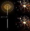 New Ground Plug Solar Fireworks Light LED Light String Copper Wire Outdoor Garden Decoration Star Lights Christmas Lights - Office Connect 2018