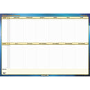 Writeraze Wallplanner Staff Leave Planner 700x1000mm Laminated