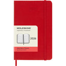 Moleskine Diary 12 Month Daily HC Pocket Scarlet Red 2026