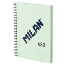 Milan Notebook Spiral Hardcover A5 80 Leaf 1918 Series Green
