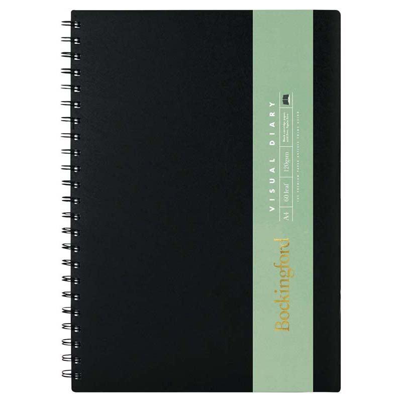 Bockingford Diary A4 Visual 60 Leaf Black 120gsm - Office Connect 2018