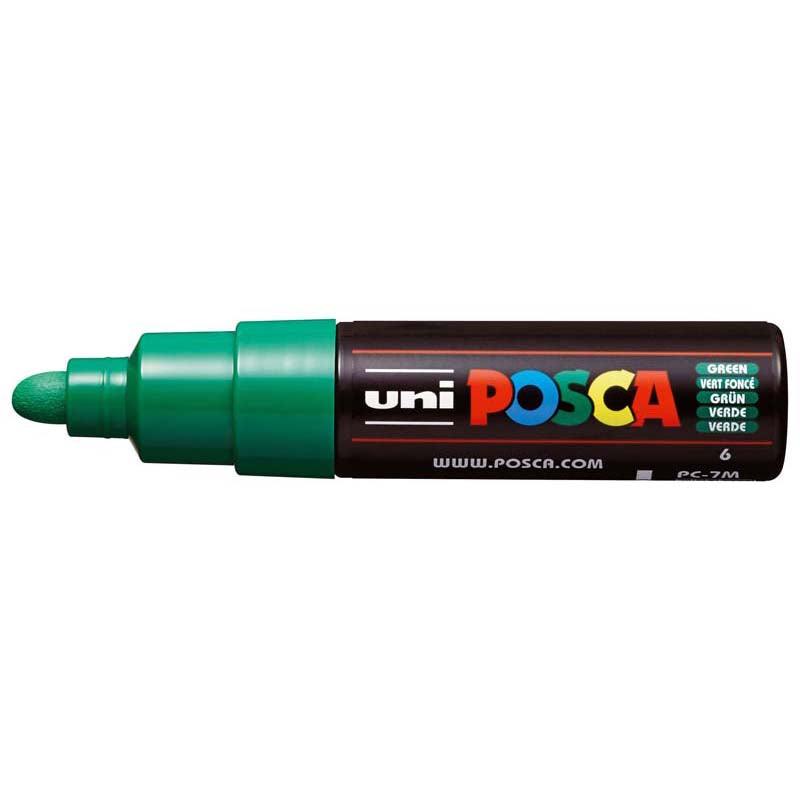 Uni Posca Marker 4.5-5.5mm Bold Bullet Green PC-7M - Office Connect 2018