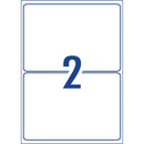 Avery Heavy Duty ID Label L7068 White Laser 199.6x143.5mm 2up 25 Sheets - Office Connect 2018