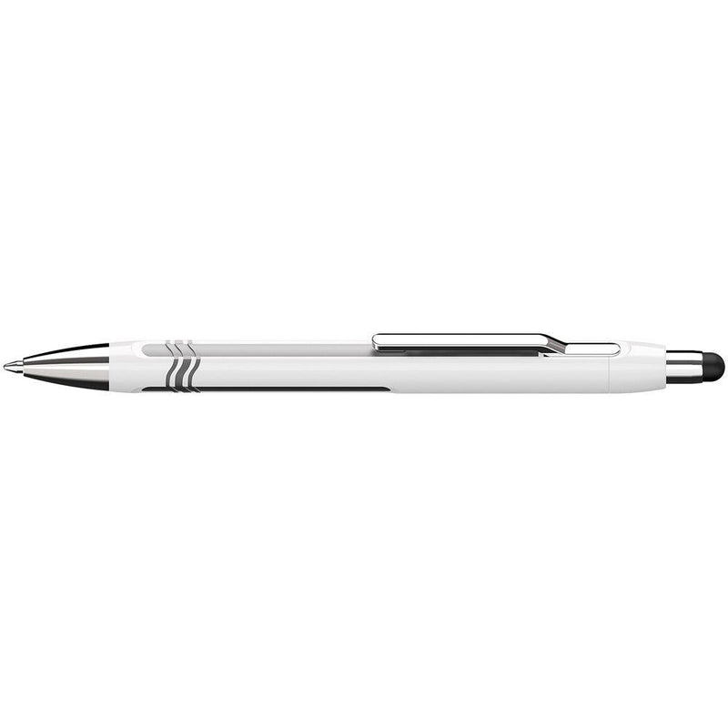 Schneider Ballpoint Stylus Pen Epsilon Touch Extra Broad Blue Ink White/Silver Barrel - Office Connect 2018