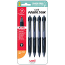 Uni PowerTank 1.0mm Retractable Black Hangsell Pk4 - Office Connect 2018
