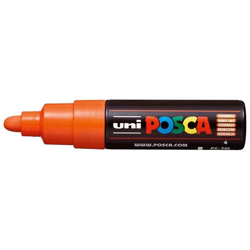 Uni Posca Marker 4.5-5.5mm Bold Bullet Orange PC-7M - Office Connect 2018