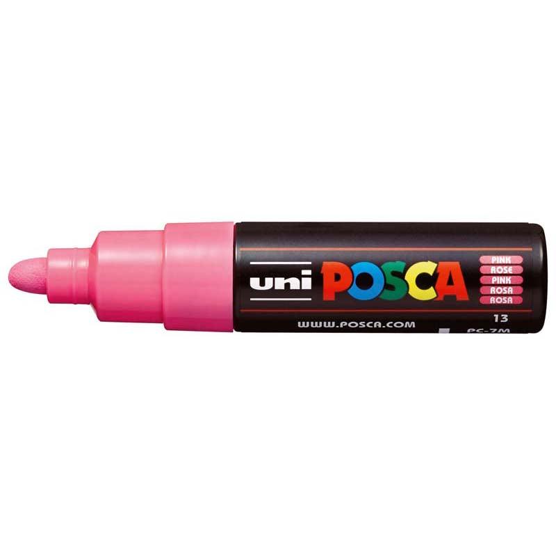 Uni Posca Marker 4.5-5.5mm Bold Bullet Pink PC-7M - Office Connect 2018