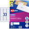 Avery Label L7157-100 64x24.3mm 33up 100 Sheets - Office Connect 2018