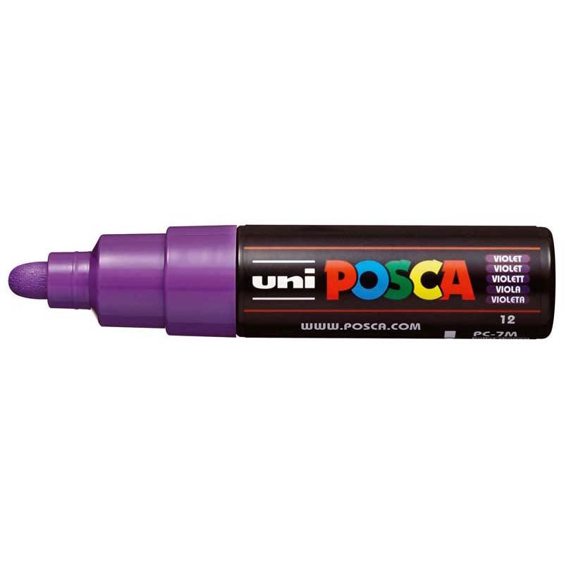 Uni Posca Marker 4.5-5.5mm Bold Bullet Violet PC-7M - Office Connect 2018