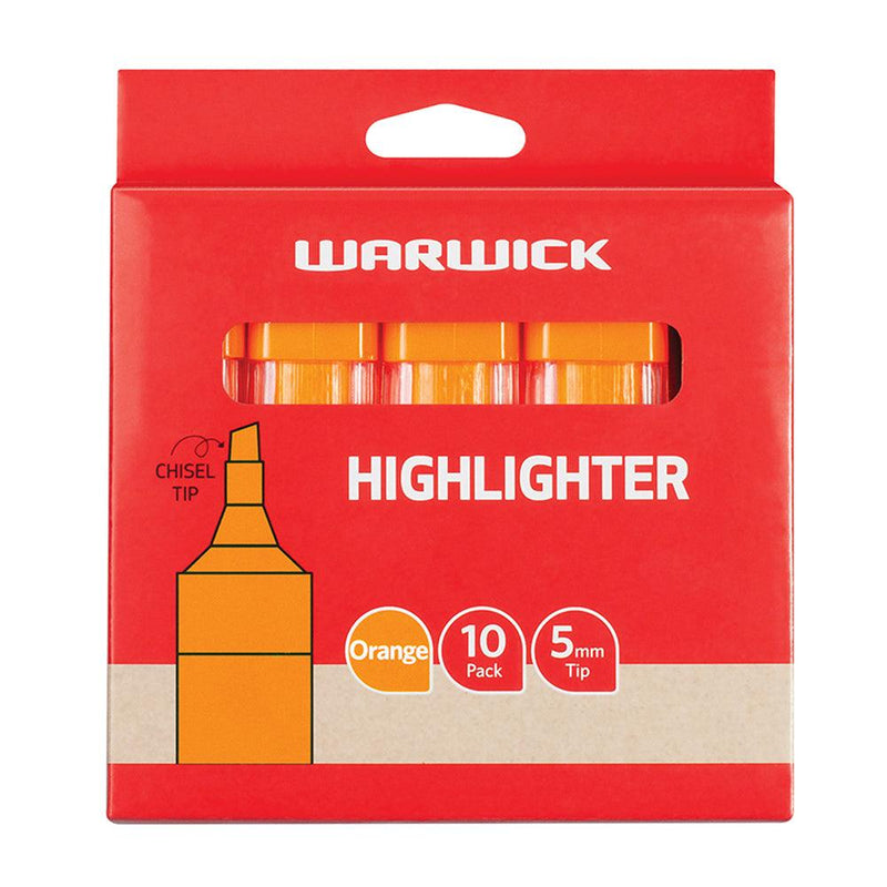 Warwick Highlighter Stubby Orange - Office Connect 2018