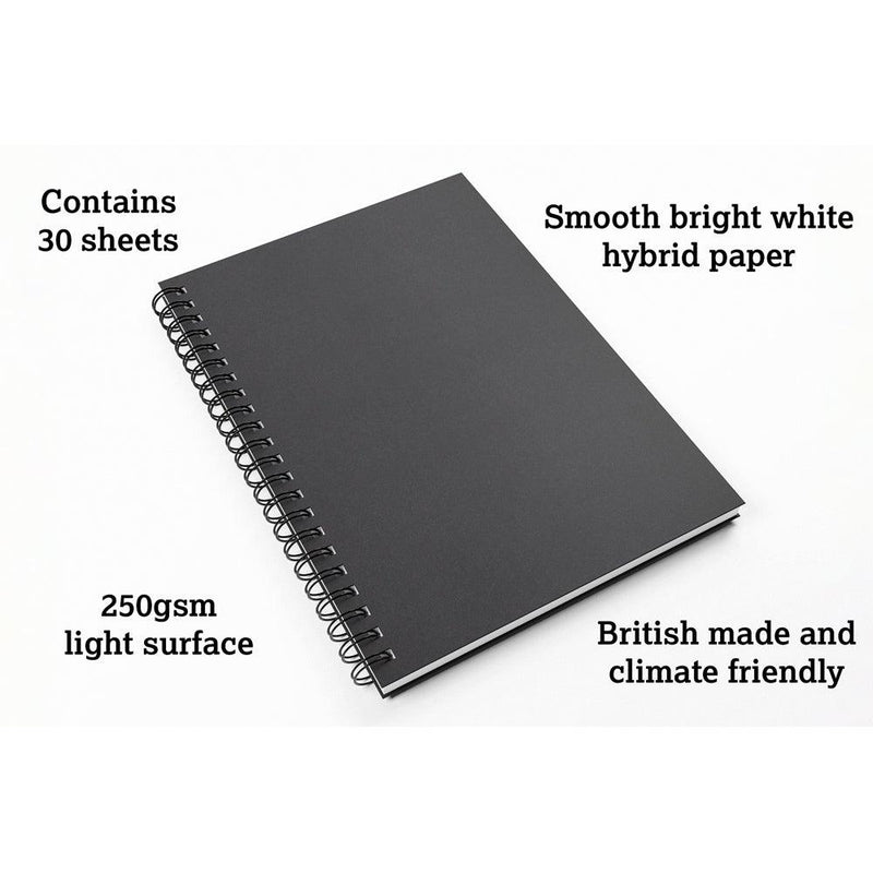Artgecko Freestyle Sketchbook A4 60 Pages 30 Sheets 250gsm White Hybrid Paper - Office Connect 2018