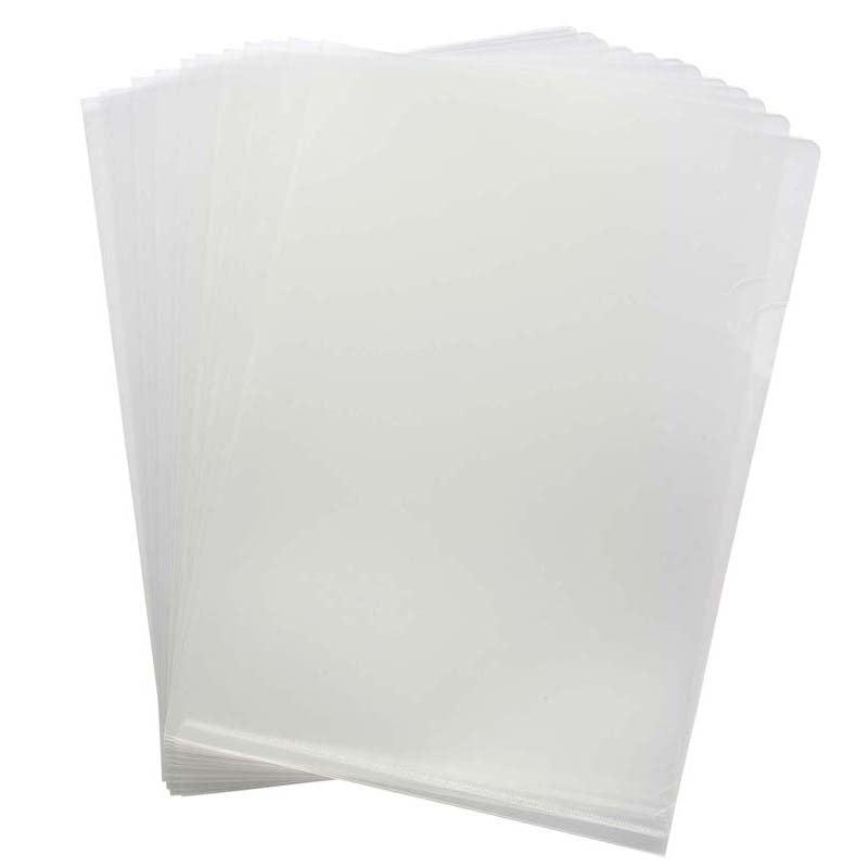 FM Pocket L Shape Clear A4 Clear 12 Pack Hangsell - Office Connect 2018