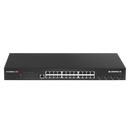 EDIMAX 24 Port Gigabit PoE+ Web Smart Surveillance Switch with 4 Port 10GbE SFP+ Uplinks. Supports up to 30W Per PoE Port (Total Power Budget: 400W) Long Range up to 200m at 10Mbps. - Office Connect 2018