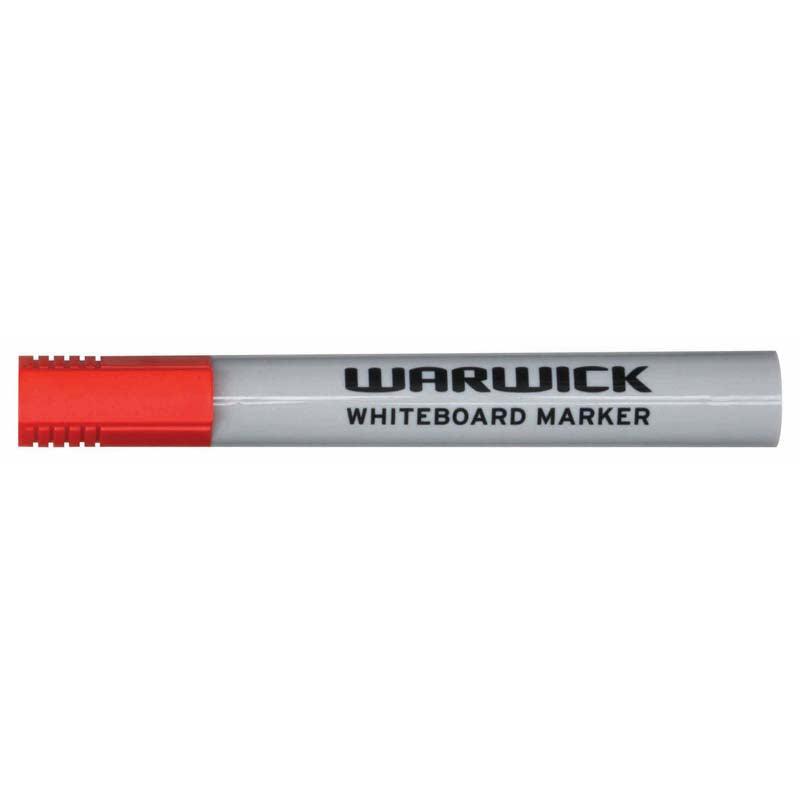 Warwick Whiteboard Marker Red Bullet Tip Box 12 - Office Connect 2018